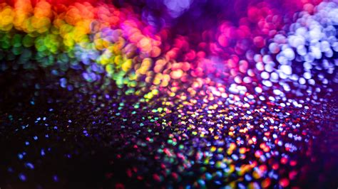 Colorful Glare Glittering Stones Blur Bokeh Background Hd Glitter