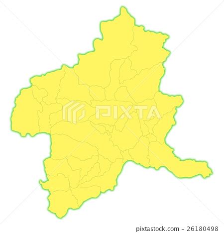 ) is a prefecture in the kanto region of japan. Gunma Prefecture Map - Stock Illustration 26180498 - PIXTA