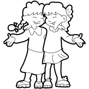 I'm the cruise directory for my family and all. Two Girls Coloring Pages at GetColorings.com | Free ...