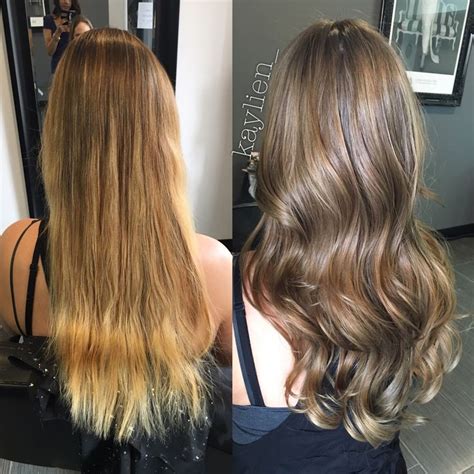 Brown hair with vanilla blonde highlight. 122 besten Olaplex Transformationen Bilder auf Pinterest