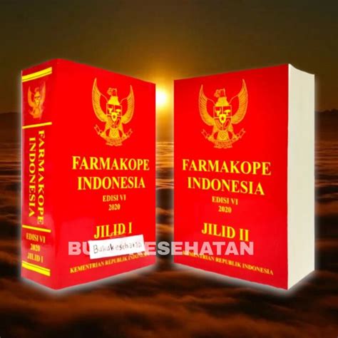 Buku Farmakope Indonesia Edisi Vi Fi 6 Jilid 1 And 2 Terbaru 2020