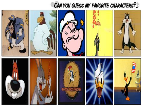 Top Ten Favorite Cartoon Characters By Closetshipper On Deviantart