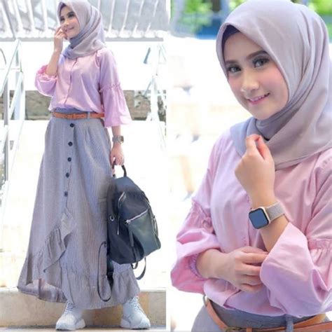Shopee haul baju hamil dan menyusui | inspirasi outfit bumil. [NEW - Cikka Set / Fashion Remaja Muslim / Baju Setelan ...