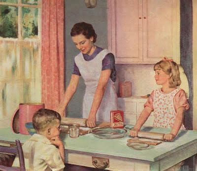 Housewives are experts in family finances. Amas de casa retro - Paperblog