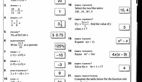 math mates worksheet