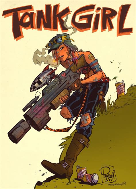 Tank Girl By Brett Parson Tank Girl Art Tank Girl Comic Cartoon Sketches Cartoon Art Comic