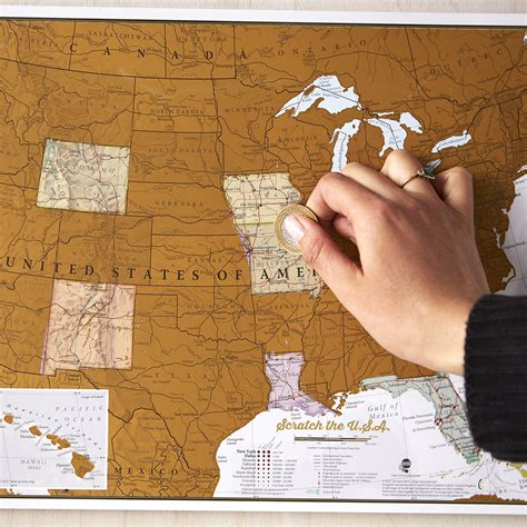 Maps International Scratch Off Map Of The United States Usa Wall Map