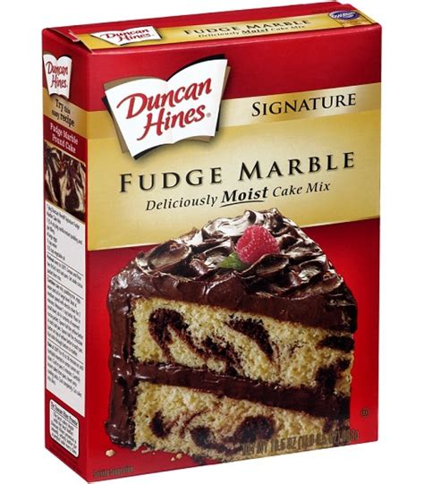 Well, actually the duncan hines company can. Duncan Hines Signature Fudge Marble Cake Mix (468 g ...