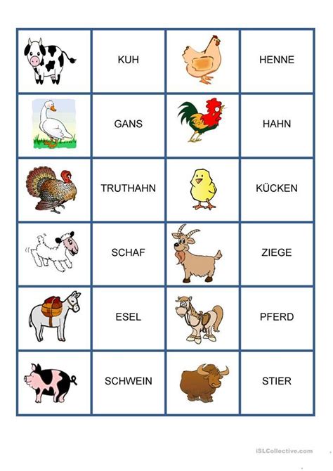 Bei diesen intelligenzspielen üben die kinder das visuelle gedächtnis um die paare zu finden. Memory spiel - Haustiere und Tiere auf dem Bauernhof ...