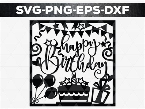 Birthday Card Svg Free 892 Svg Cut File Creating Svg
