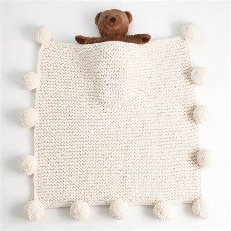 4 hour crochet blanket pattern crochet afghan crochet baby | etsy. Knit Baby Blanket, Pom Pom Blanket Bassinet Size | The ...