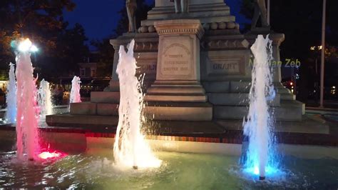 Easton Pennsylvania Fountain At Peace Candle Where Declaration Of
