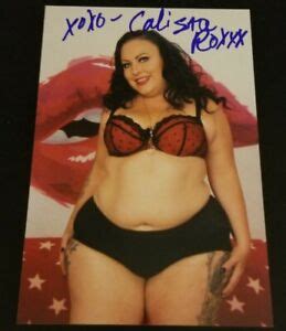 Calista Roxxx BBW Pornstar Signed Autographed 4x6 Photo 5 EBay