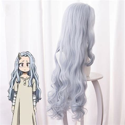 Mha Eri Cosplay Costume Dress With Horn And Eri Light Purple Curly