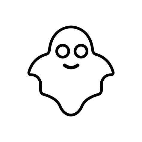 Ghost Icon Vector Isolated Contour Symbol Illustration 9933177 Vector