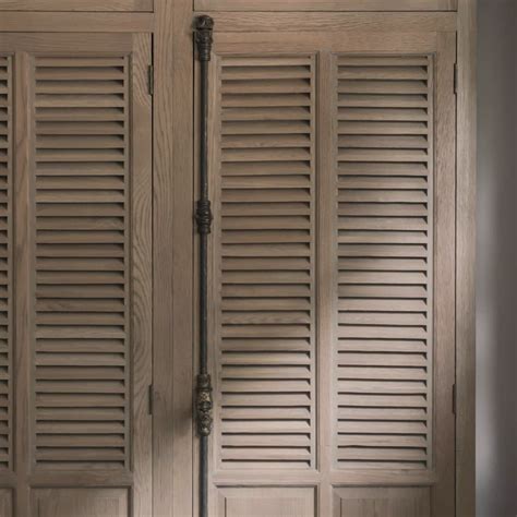 Wardrobe Cabinet Louvered Doors Oak By Timeless Living Online Living