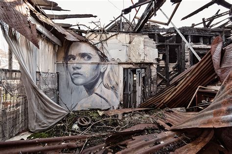 Rone S Murals Of Beautiful Women Haunt Wrecked Buildings