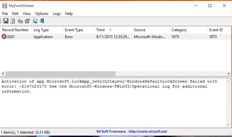 Default Windows Lock Screen Failed Windows 10 Error Id