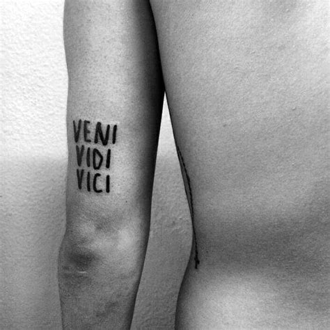 Unique Veni Vidi Vici Tattoo Designs For Men Guide