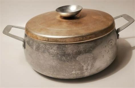 Vintage Regal Ware Nonstick Cast Aluminum Qt Stock Pot Kettle W Lid Handles EBay