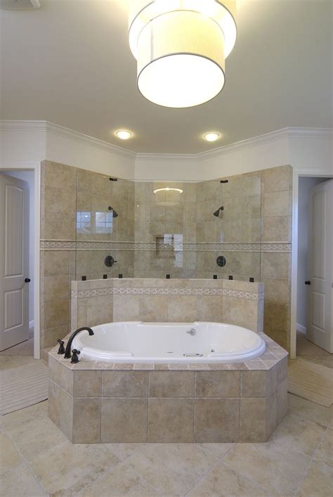 Regency Homebuilders Open Concept Living Large Master Bathroom Tile