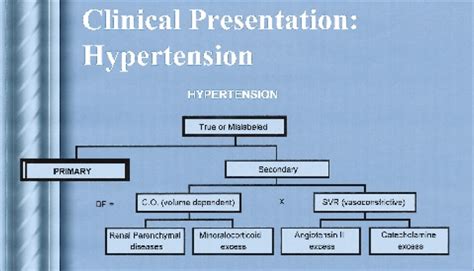 Organization For The Clinical Presentation Of Hypertension Download