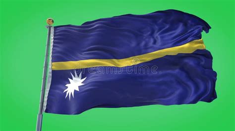 Paquete De Banderas Animadas De Nauru En Pantalla Verde Y 3d Metrajes Vídeo De Naturalice