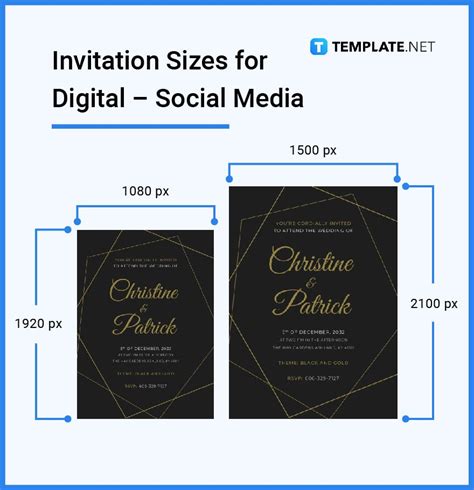 Invitation Size Dimension Inches Mm Cms Pixel