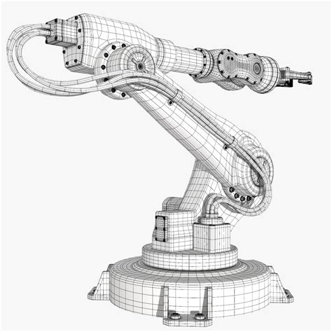 Fbx Industrial Robot Modeled Industrial Robots Robot Design 3d Model