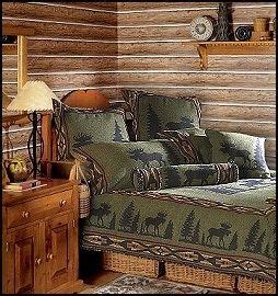 Fourline design | home decor & accessories inspiration: lodge cabin log cabin themed bedroom decorating ideas ...