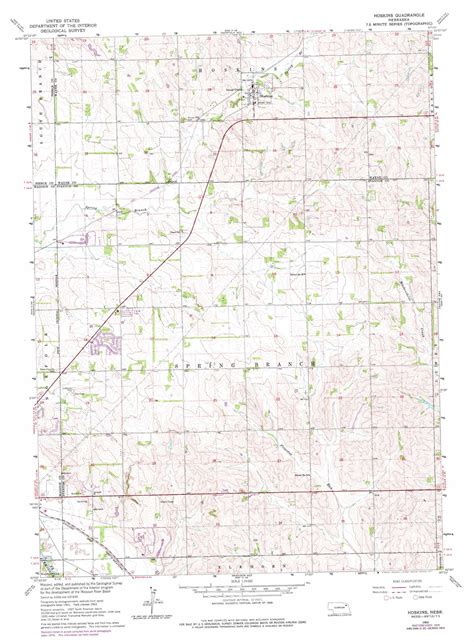 Hoskins Topographic Map 124000 Scale Nebraska