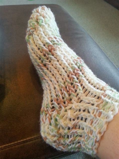 Completed Sock Knitting Loom Socks Loom Knitting Tutorial Loom Crochet