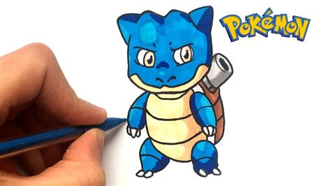 A suivre étape par étape. DESSIN TORTANK bébé - Pokémon - YouTube