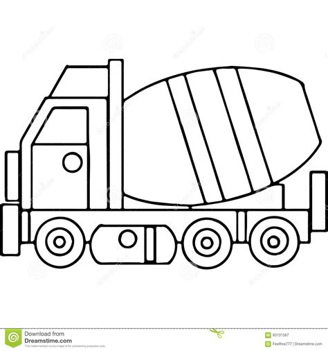 Kids can use our step by step illustrations to discover how to draw all sorts of animals and build up their skills and confidence in the process.plus they are just good fun! Truck Kids Geometrical Figures Coloring Page Stock ...