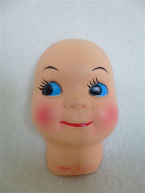 Unusual Vintage 3 Inch Big Eye Plastic Doll Face Etsy Doll Face