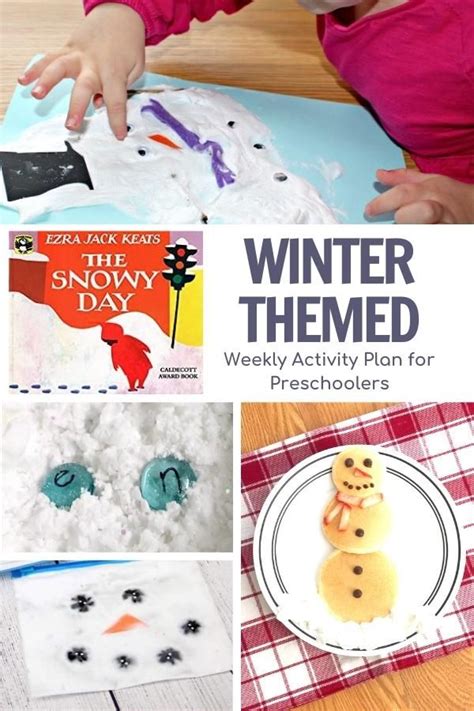 The Snowy Day Winter Week Themed Activity Plan For Preschoolers In 2021