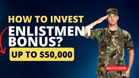 How To Invest Your Enlistment Bonus Youtube