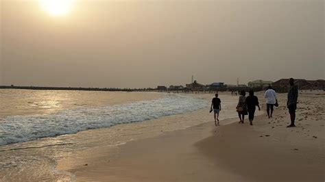 Walk On The Alpha Beach At Sunset Lagos Nigeria Youtube