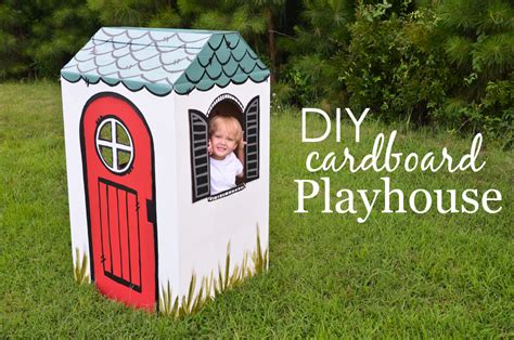 Diy Cardboard Box Playhouse Project Nursery