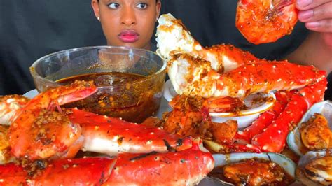 Asmr Mukbang Seafood Boil King Crab Smackaclicious Sauce No Talking