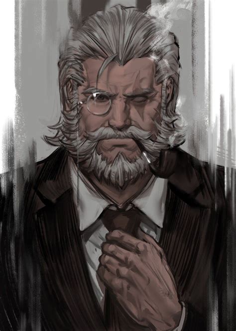 Overwatch Reinhardt Game Character Design Comic Character Character