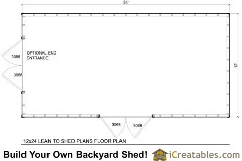 Protect your home 24/7, whether you are home or away. 12x24 Lean To Shed Plans | Build a Large Lean To Shed