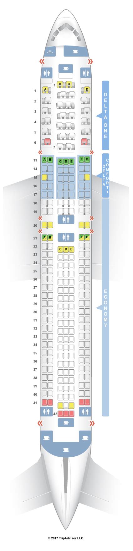 Seatguru Seat Map Delta Boeing 767 300er 76h76z