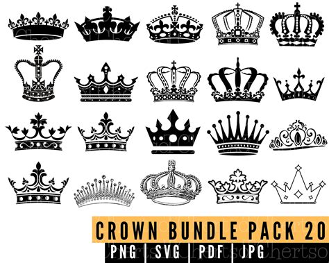 Crowns Royal Crown Svg File King Crown Svg Queen Crown Svg Etsy My