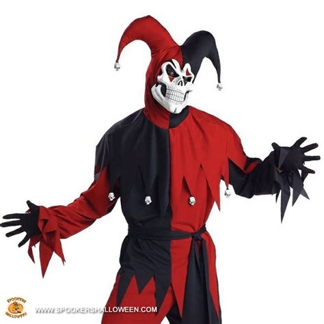 Evil Jester Costumes For Men Spookers Halloween