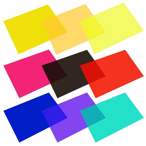 Eboot 9 Pieces Gel Filter Transparent Color Film Plastic Sheets