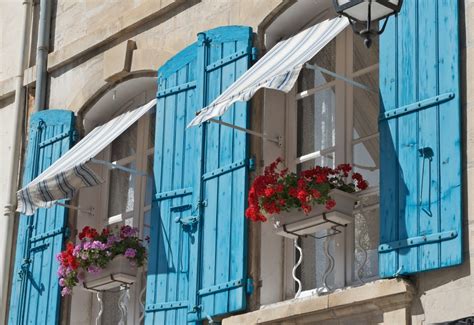 Traditional French Blue Window Shutter Bleu Tabby