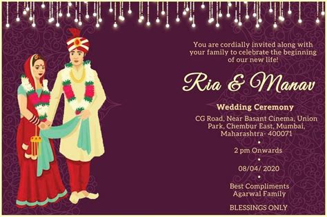 Free Online Indian Wedding Invitation Templates ~ Addictionary