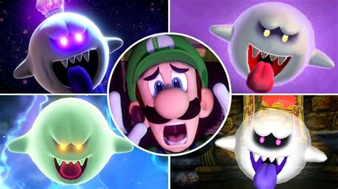 Luigis Mansion Series All King Boo And Boolossus Bosses Youtube