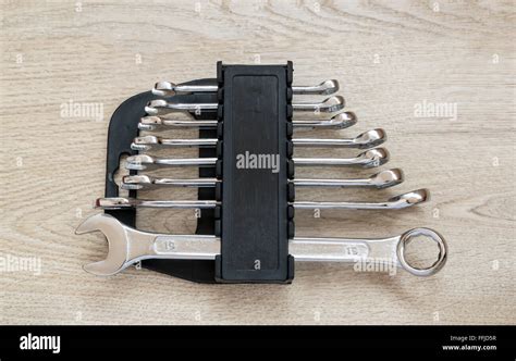Diy Set Of Chrome Metal Home Spanners The Wrenches Are Of Various